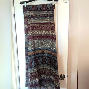 Boho maxi skirt